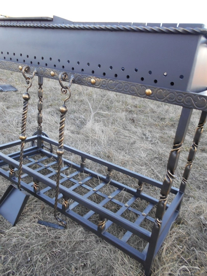 Кованый мангал ГЕКТОР, сталь 5 мм - 1