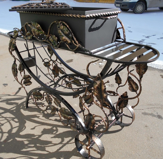 Кованый мангал АЛИЙ, сталь 5 мм - 1