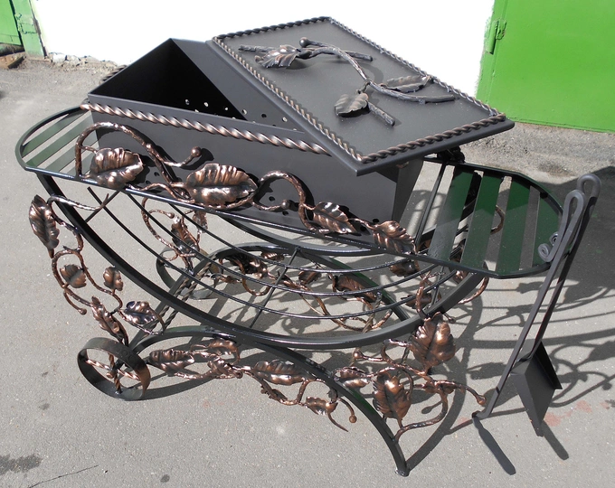 Кованый мангал АЛИЙ, сталь 5 мм - 2