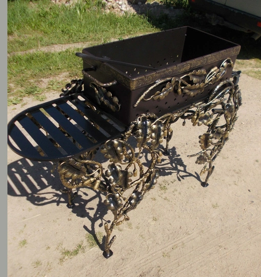 Кованый мангал ЛЕЛЬ, сталь 5 мм - 4