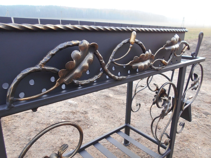 Кованый мангал ТОДОР-80СМ, сталь 5 мм - 2