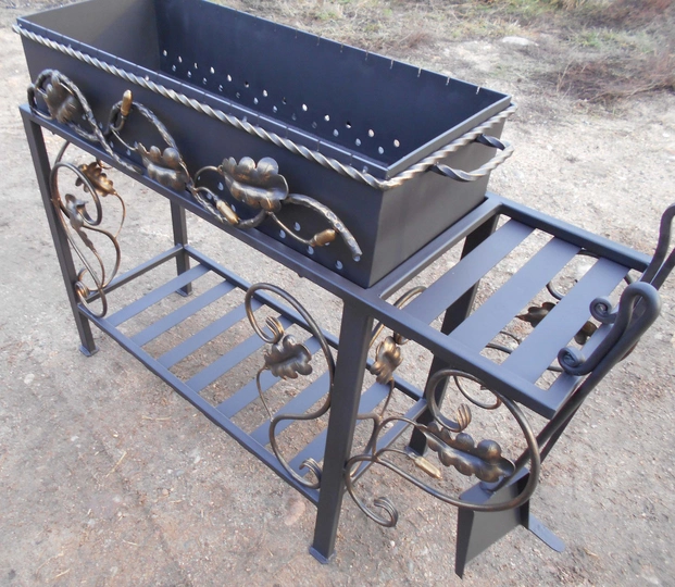 Кованый мангал ТОДОР-80СМ, сталь 5 мм - 1