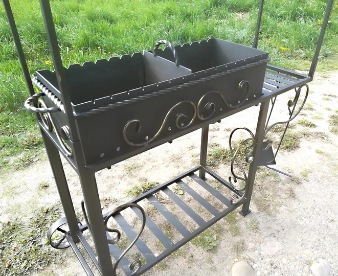 Кованый мангал НОРТ-РУФ, сталь 5 мм - 3