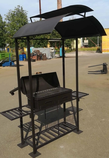 Мангал 4 в 1 (гриль, барбекю, коптилка) КУ-9, сталь 5 мм - 4