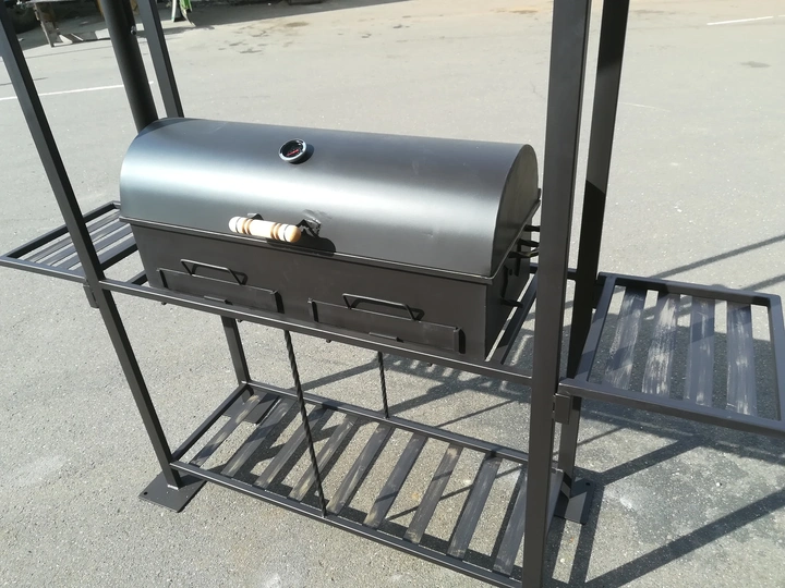 Мангал 4 в 1 (гриль, барбекю, коптилка) КУ-9, сталь 5 мм - 3