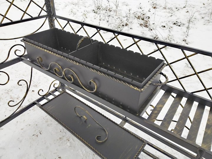 Мангал кованый АРЕС, сталь 5 мм - 1