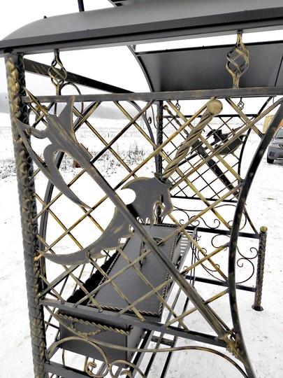 Мангал кованый АРЕС, сталь 5 мм - 3