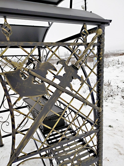 Мангал кованый АРЕС, сталь 5 мм - 5