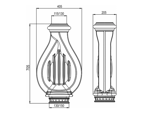 Конвектор для печи "Лира" (ф130М-115М, ф150М-130М) - 2