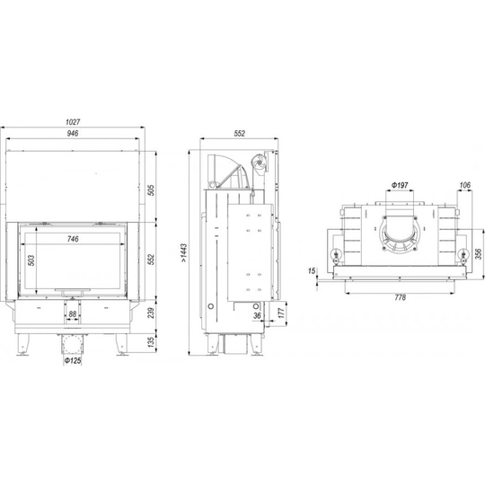 Каминная топка Defro Home Intra ME G - 2