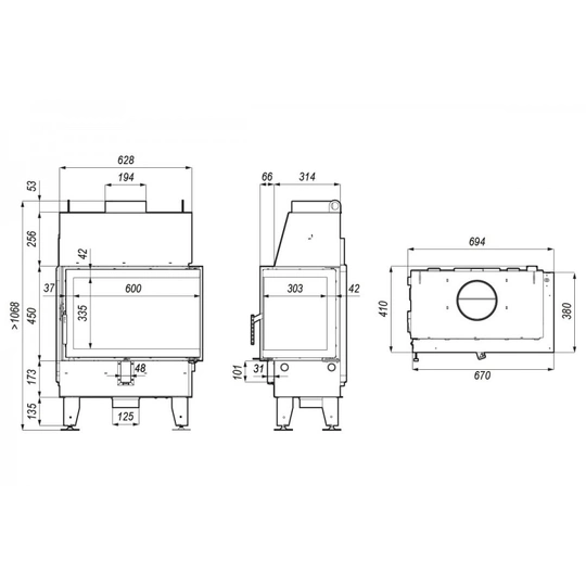 Каминная топка Defro Home Impuls SM BP - 1