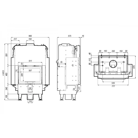 Каминная топка DEFRO HOME RIVA LA SHORT с водным контуром - 2