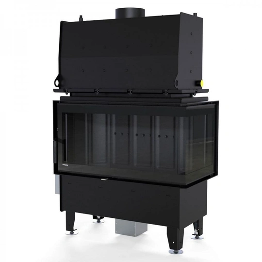 Каминная топка DEFRO HOME RIVA ME BL SHORT угловая с водным контуром - 2