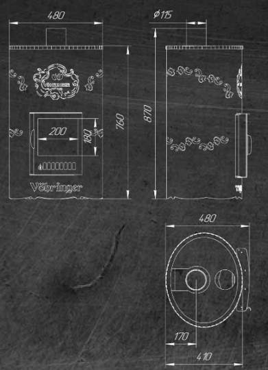 Печь для бани Ферингер Уют-18 ПФ в кожухе Лайн - 6