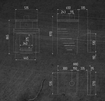Печь для бани Ферингер Квадра ПФ в кожухе Стандарт - 7