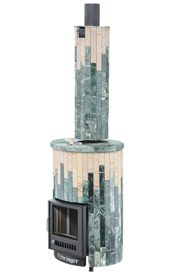 Печь для бани Ферингер Уют-18 ПФ «Змеевик + Окаменевшее дерево» - 5