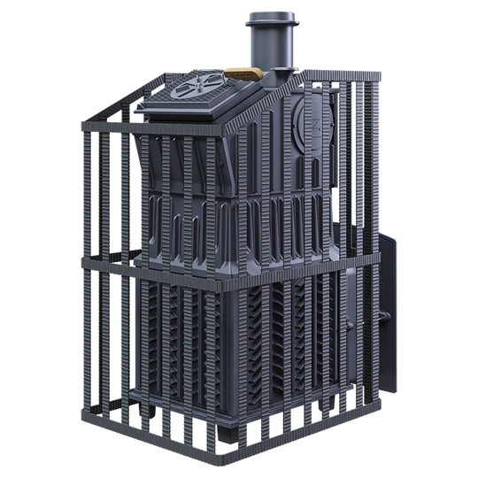 Чугунная печь для бани Гром 30 (П2) Ураган - 2