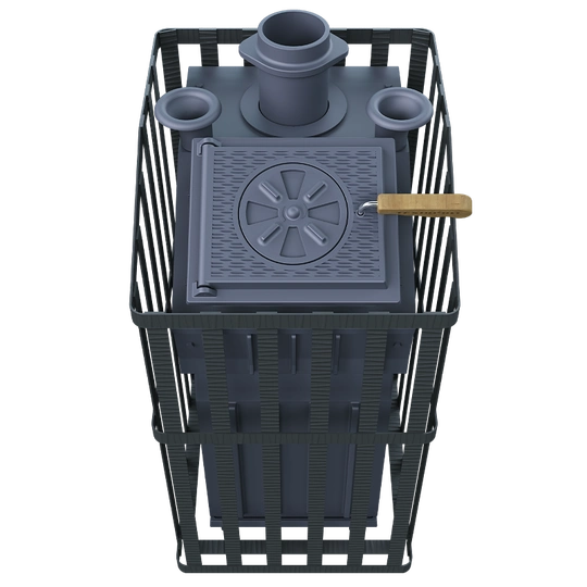 Чугунная печь для бани Гроза 24 (М) Ураган - 4