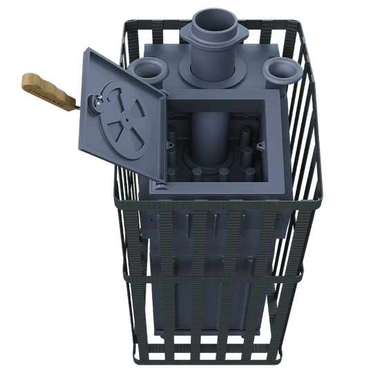 Чугунная печь для бани Гроза 24 (М) Ураган - 5