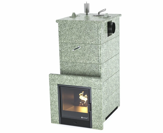 Печь для бани Геленджик в кожухе с боковым подключением EASYSTEAM - 1