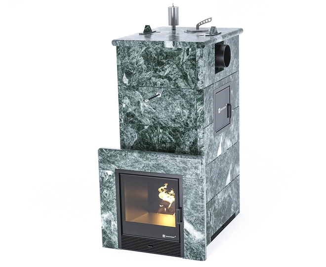 Печь для бани Геленджик М2 в кожухе с боковым подключением EASYSTEAM - 3