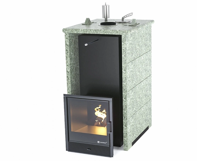 Печь для бани Геленджик в трехстороннем кожухе EASYSTEAM - 1