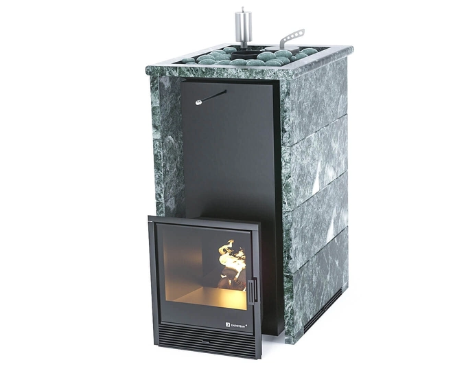Печь для бани Геленджик в трехстороннем кожухе с открытым верхом EASYSTEAM - 3