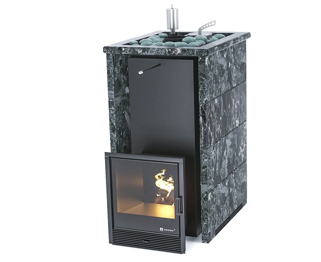 Печь для бани Геленджик в трехстороннем кожухе с открытым верхом EASYSTEAM - 2