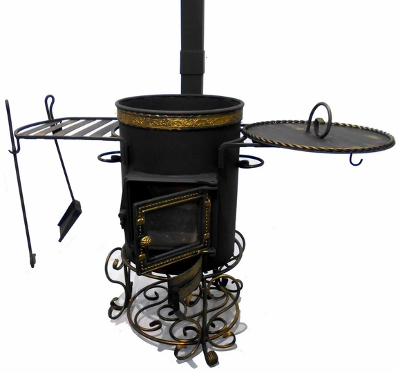 Печь ЛЮКС под казан 20 л, сталь 5 мм - 2