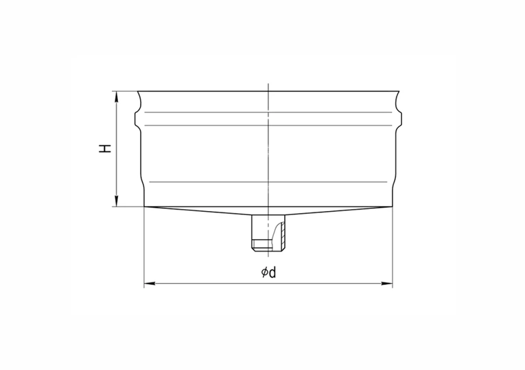 Ferrum GS/HF конденсатоотвод для трубы (430/0,5мм) Ф115 внеш. - 1