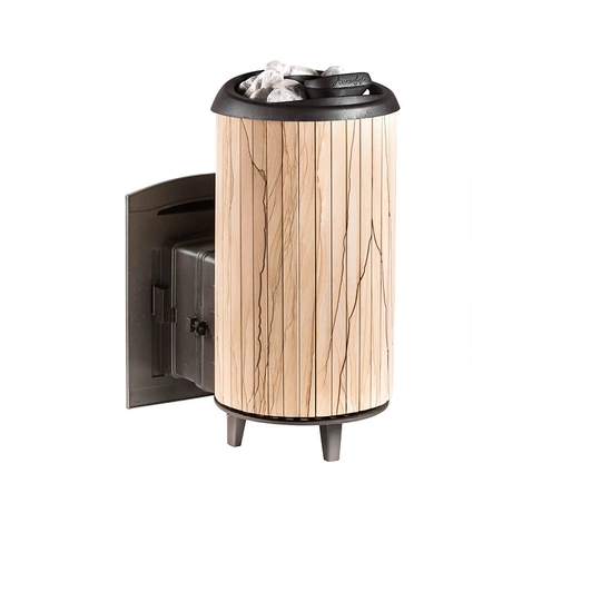 Печь банная "Атмосфера XL" в ламелях "Окаменевшее дерево" наборный рисунок - 8