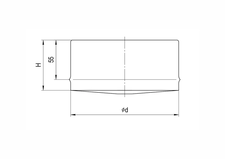Ferrum GS/HF заглушка внутренняя (430/0,5мм) Ф130 - 1