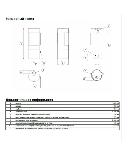 Печь-камин Polar Texas - 2