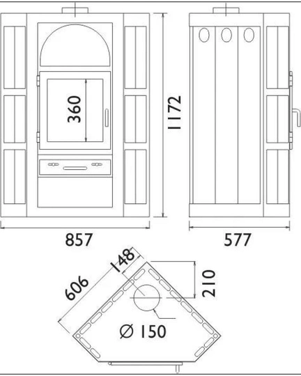 Печь-камин Lahti - 1