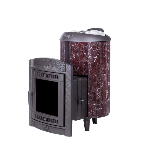 Печь банная "Атмосфера L" в ламелях "Россо Леванто" наборный рисунок - 8