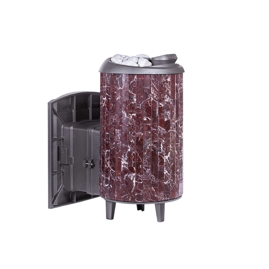 Печь банная "Атмосфера L" в ламелях "Россо Леванто" наборный рисунок - 7