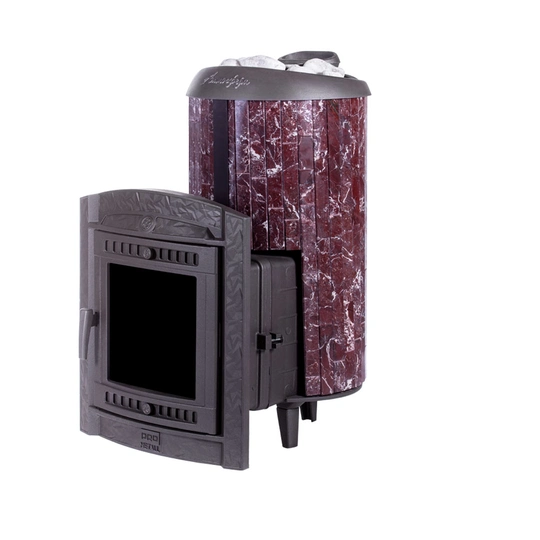 Печь банная "Атмосфера XL" в ламелях "Россо Леванто" наборный рисунок - 8