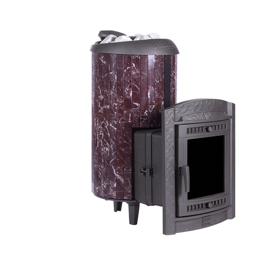 Печь банная "Атмосфера XL" в ламелях "Россо Леванто" наборный рисунок - 5