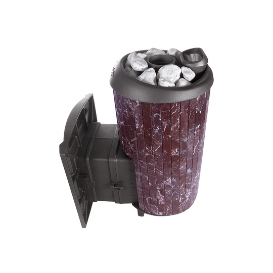 Печь банная "Атмосфера XL" в ламелях "Россо Леванто" наборный рисунок - 6