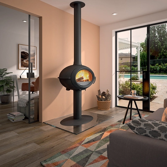 ЧУГУННАЯ ПЕЧЬ-КАМИН INVICTA BRIO НА НОГЕ - 1
