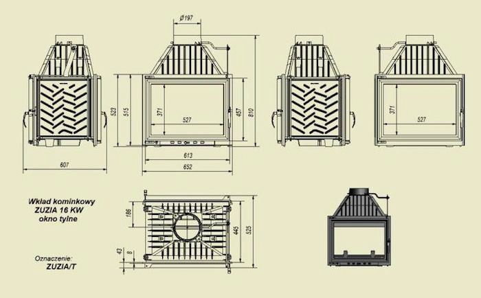 Каминная топка Zuzia/T - 1