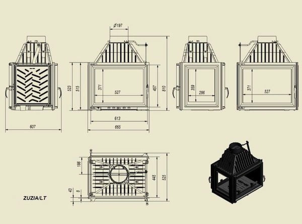 Каминная топка Zuzia/LT (PT) - 1