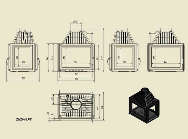 Каминная топка Zuzia/LPT - 1