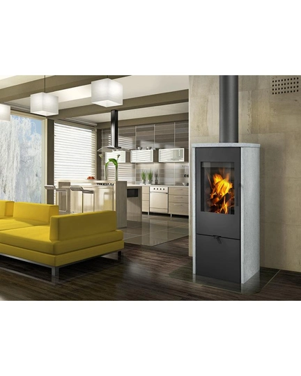 Печь-камин ROMOTOP ALPERA F 02 камень - 1