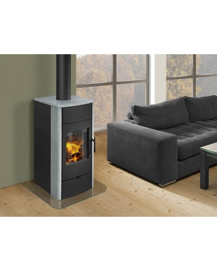 Печь-камин ROMOTOP ESPERA с теплообменником камень - 1