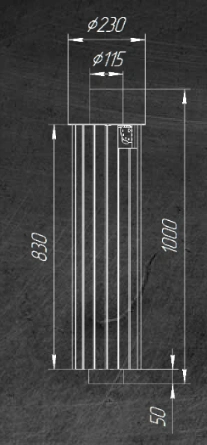 Дымоход-конвектор Ферингер "Змеевик" наборный - 4
