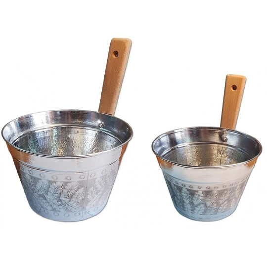 Ушат алюминий с тиснением (3л, 5л) - 1