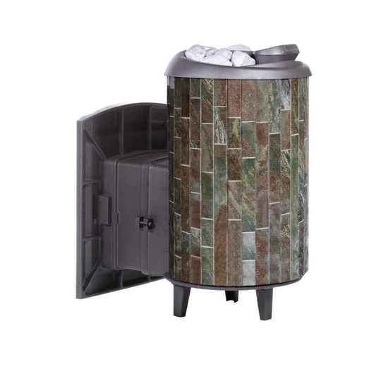 Печь банная "Атмосфера L" в ламелях "Жадеит" наборный рисунок - 6