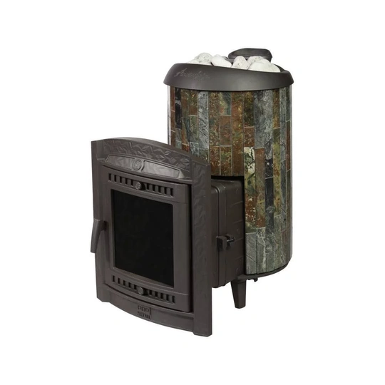 Печь банная "Атмосфера L" в ламелях "Жадеит" наборный рисунок - 7