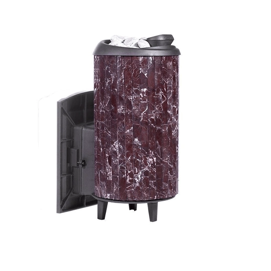 Печь банная "Атмосфера XL КТТ" в ламелях "Россо Леванто" наборный рисунок - 3